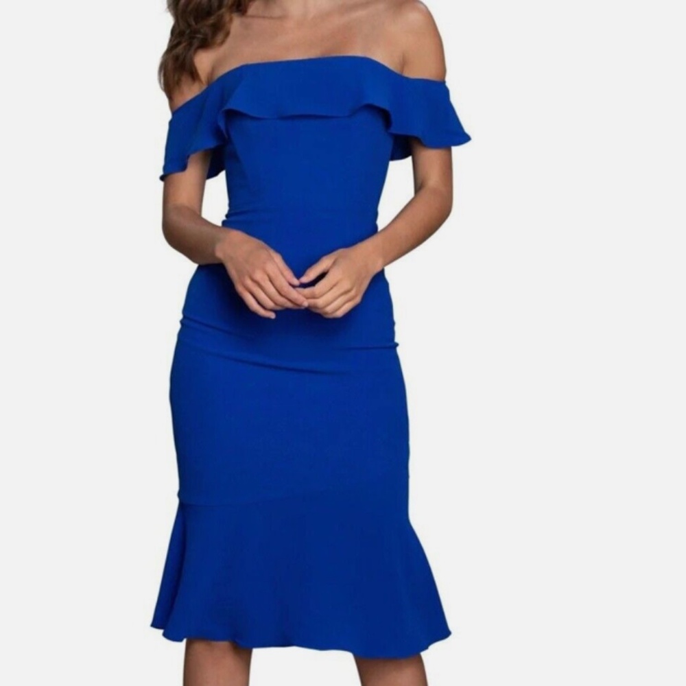 Dress the Population Faye Ruffle Convertible Dress